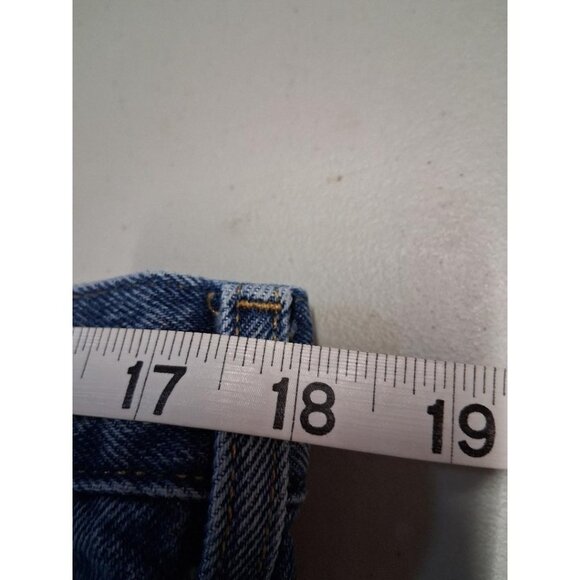 Carhartt Mens Straight Leg Blue Denim Jeans Size 36x32 Made In Mexico 100% Cotto - Picture 3 of 7